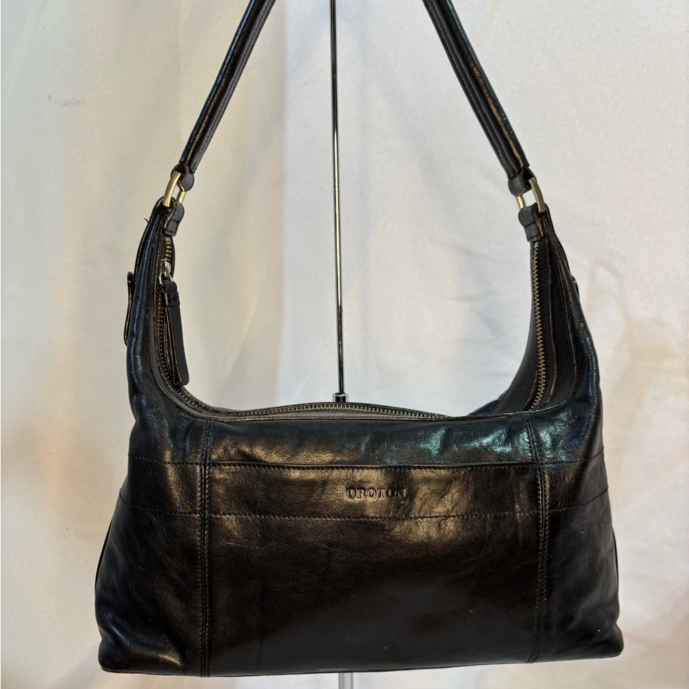 Vintage ORTON Women’s Leather Shoulder Satchel Bag